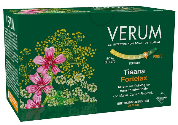 VERUM FORTELAX TISANA 20 FILTRI NEW - Farmacia-flash.it