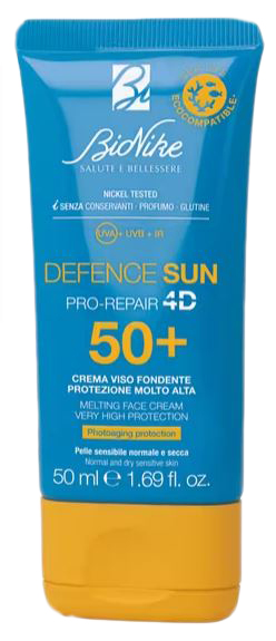 DEFENCE SUN 50+ CREMA VISO FONDENTE 50 ML - Farmacia-flash.it