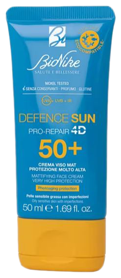 DEFENCE SUN 50+ CREMA VISO MAT 50 ML - Farmacia-flash.it