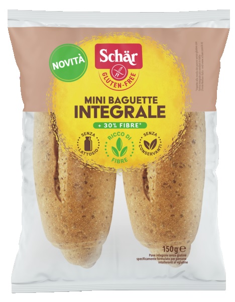 SCHAR MINI BAGUETTE INTEGRALE 4 PEZZI X 37,5 G - Farmacia-flash.it