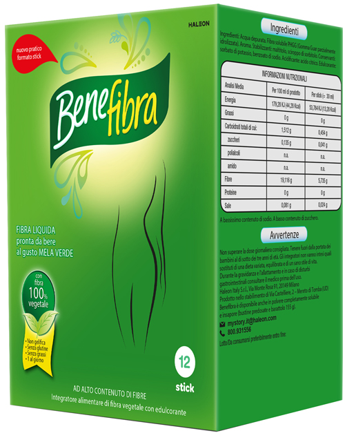 BENEFIBRA LIQUIDA 12 STICK DA 30 ML - Farmacia-flash.it