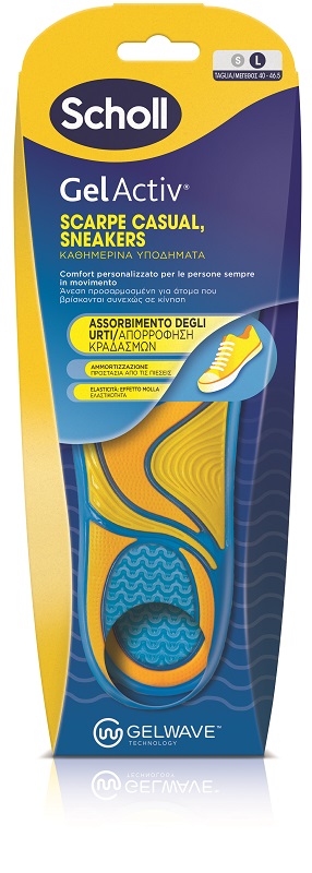 SCHOLL GELACTIV SCARPE CASUAL SNEAKERS MISURA LARGE NUOVA SERIE 2025 1 PAIO - Farmacia-flash.it