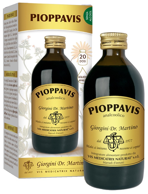 PIOPPAVIS LIQUIDO ANALCOOLICO 200 ML - Farmacia-flash.it