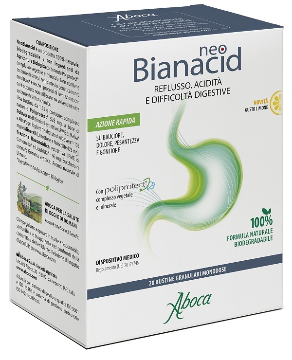 NEOBIANACID 20 BUSTINE LIMONE - Farmacia-flash.it