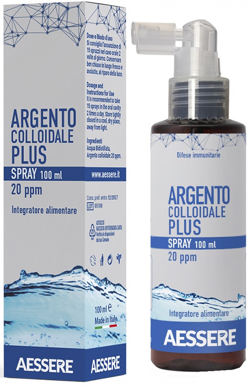 ARGENTO COLLOIDALE PLUS 20PPM SPRAY 100 ML - Farmacia-flash.it