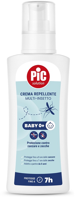 PIC SOLUTION CREMA REPELLENTE MULTI-INSETTO BABY 0+ 100 ML - Farmacia-flash.it