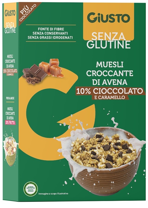 GIUSTO SENZA GLUTINE MUESLI AVENA CIOCCOLATO 275 G - Farmacia-flash.it