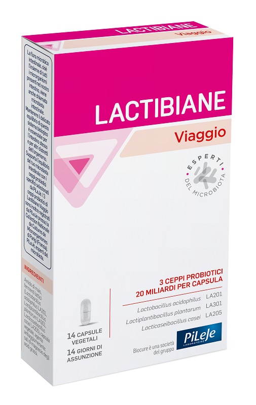 LACTIBIANE VIAGGIO 14 CAPSULE VEGETALI - Farmacia-flash.it