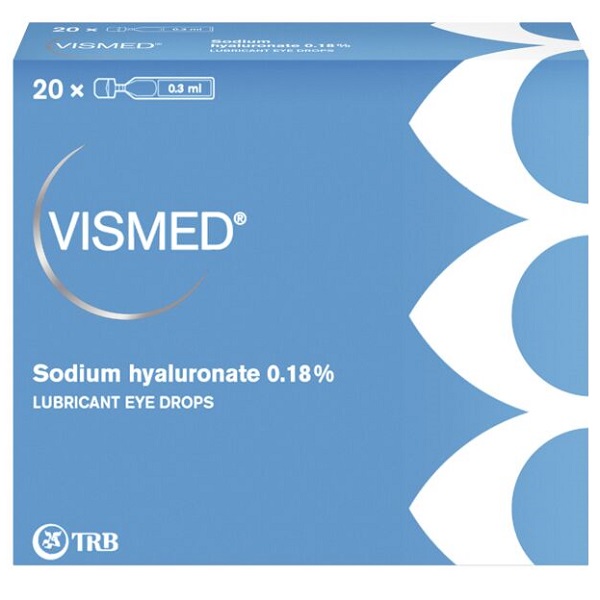 COLLIRIO LUBRIFICANTE VISMED CON ACIDO IALURONICO 0,18% 20 FIALETTE X 0,3 ML - Farmacia-flash.it